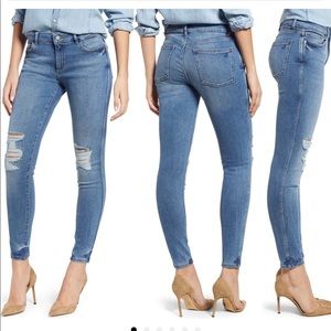 DL1961 Emma Ripped Low Rise Skinny Jeans , Sz 28